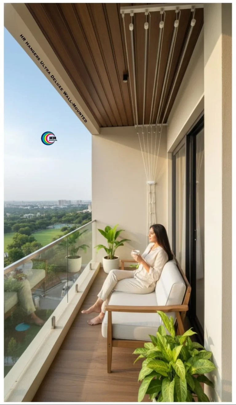 HR Hangers Wall Mounted Clothes Drying Rack Jindal Grade 304 Stainless Steel